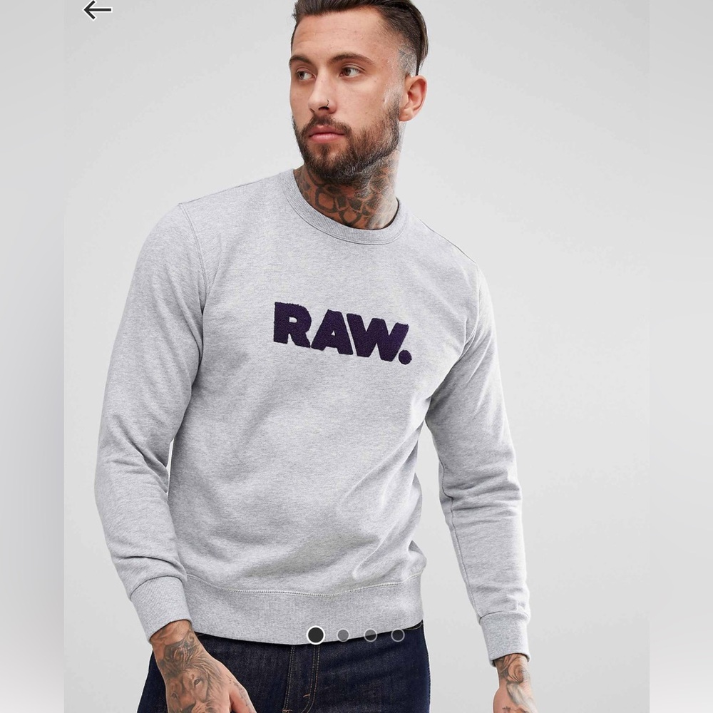G-STAR RAW Appliqué Sweatshirt Crewneck‎ Grey L
